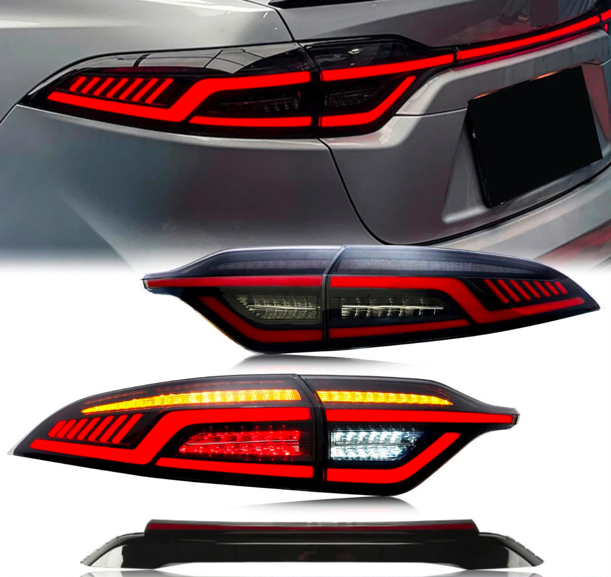 Focos Traseros Black Housing Corolla 2020up