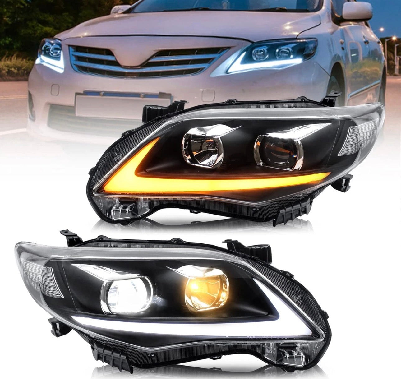Focos Corolla 11-13 2 Lupas