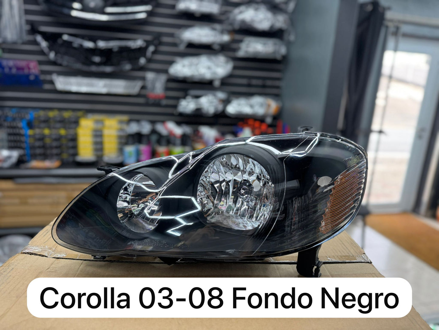 Focos Corolla 03-08 Fondo Negro
